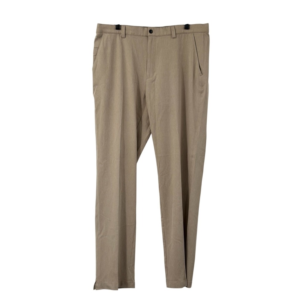 Greg Norman ML75 Microlux Golf Pants Mens 36x32 Beige Performance Stretch‎ Shark